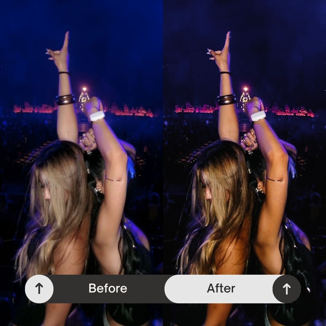 Perfect For

• Party and nightlife photography
• Festivals, concerts, and events
• Beach clubs and vacation nightlife
• Flash photography and low-light content
• Influencer and social lifestyle visuals
• Bold Instagram and social media feeds