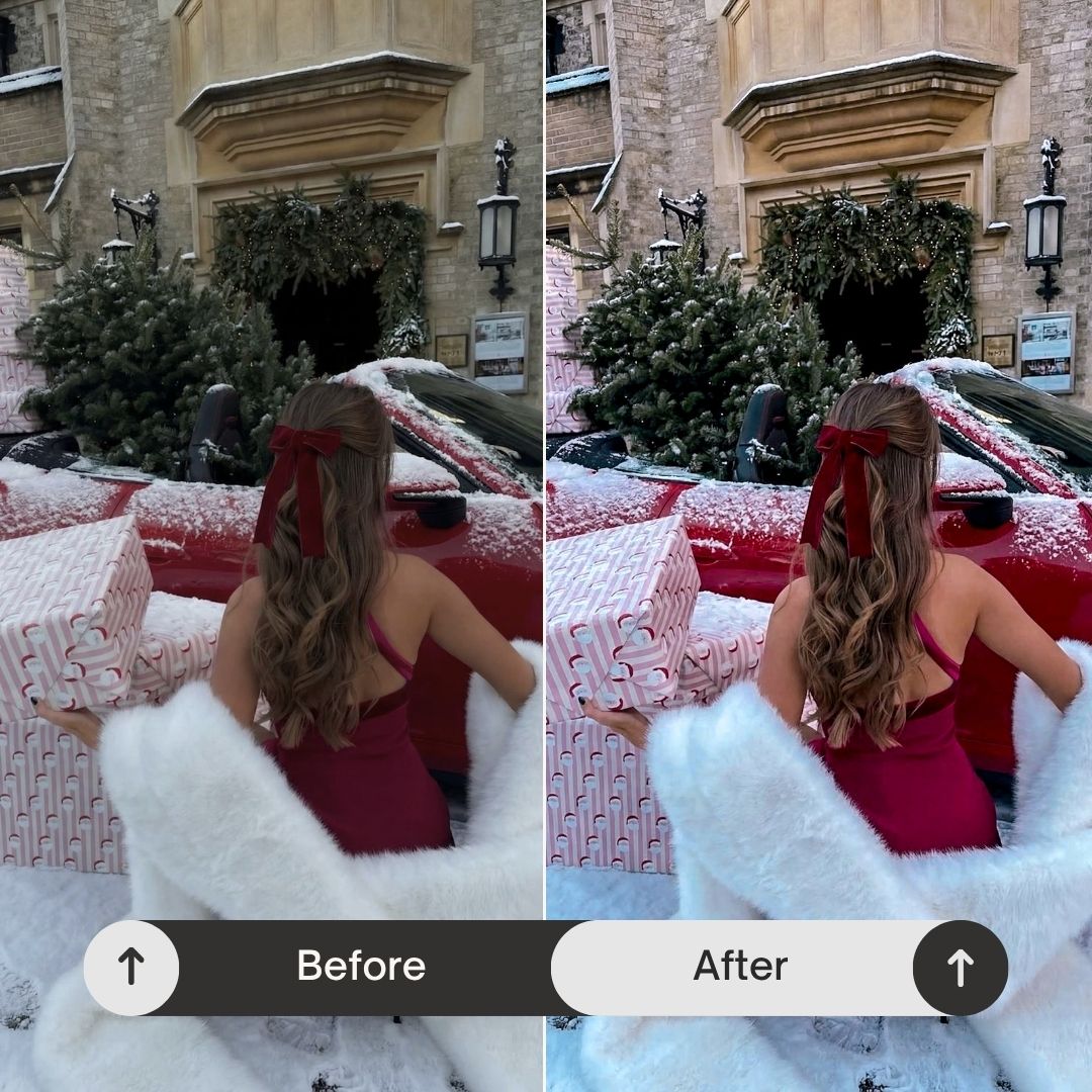 Inspired by holiday evenings, city lights, and festive gatherings, this pack transforms your photos into vibrant, high-impact visuals that feel both nostalgic and elevated.

Perfect For

• Holiday and Christmas content
• Night photography and city lights
• Festive décor and interiors
• Parties, gatherings, and celebrations
• Cozy winter lifestyle content
• Warm, glowing Instagram and social media feeds