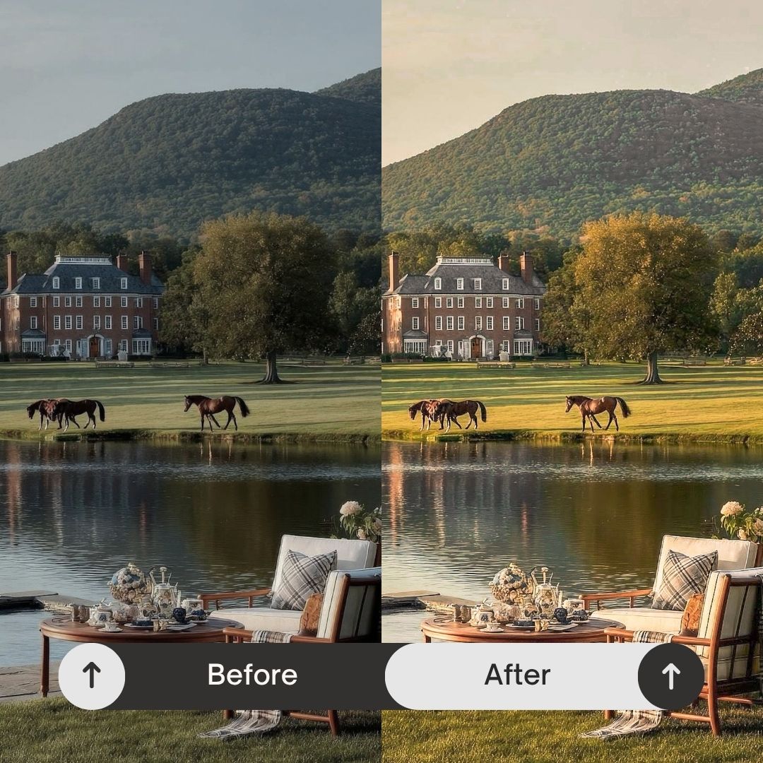 Inspired by golden hour light, European summers, and luxury lifestyle content, this pack transforms your photos into warm, polished visuals that stand out across Instagram and social media.

Perfect For

• Travel and lifestyle photography
• Influencer and Instagram content
• Fashion and warm-toned aesthetics
• Interiors and curated spaces
• Golden hour and sunset photos
• Cohesive, high-end social media feeds