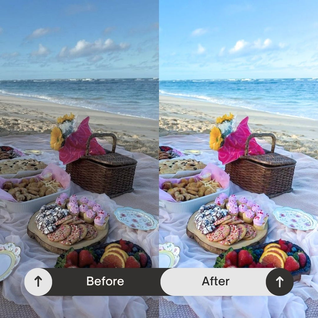Inspired by coastal luxury, minimal interiors, and sunlit moments, this pack transforms your photos into soft, cohesive visuals that feel both relaxed and beautifully curated.

Perfect For

• Beach and coastal photography
• Weddings and event content
• Interiors and home aesthetics
• Lifestyle and everyday content
• Travel and destination photos
• Soft, clean, cohesive social media feeds