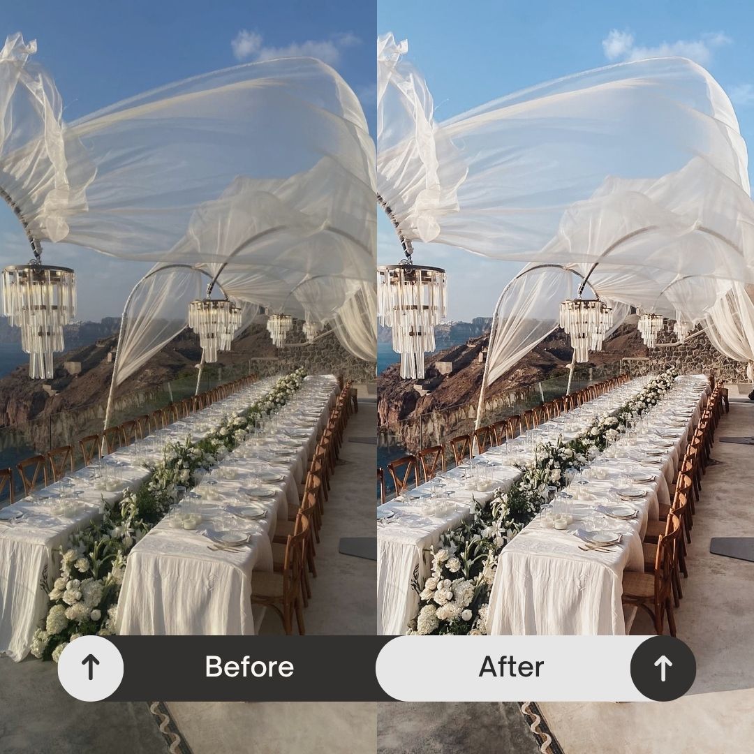 Inspired by outdoor ceremonies, desert landscapes, and intimate celebrations, this pack transforms your photos into beautifully cohesive visuals with a natural, editorial feel.