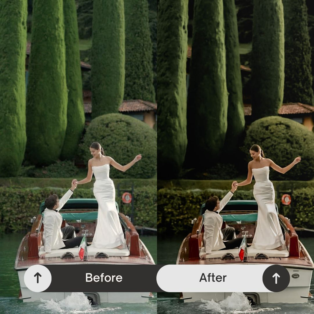 Inspired by real moments and modern wedding photography, this pack transforms your photos into vibrant, cohesive visuals that capture not just how it looked — but how it felt.