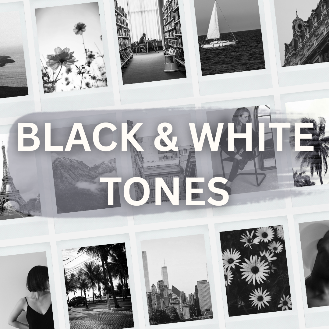 Black and white Photography Sorority Rush Edits Filters Instagram Tiktok Social Media Luxury dramatic aesthetic